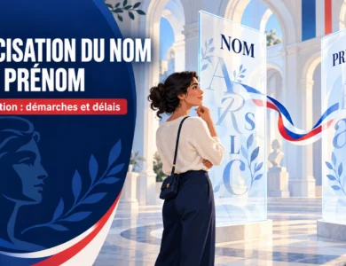 Francisation du nom et du prénom lors ou après naturalisation : une personne examine les options de changement d’identité en France
