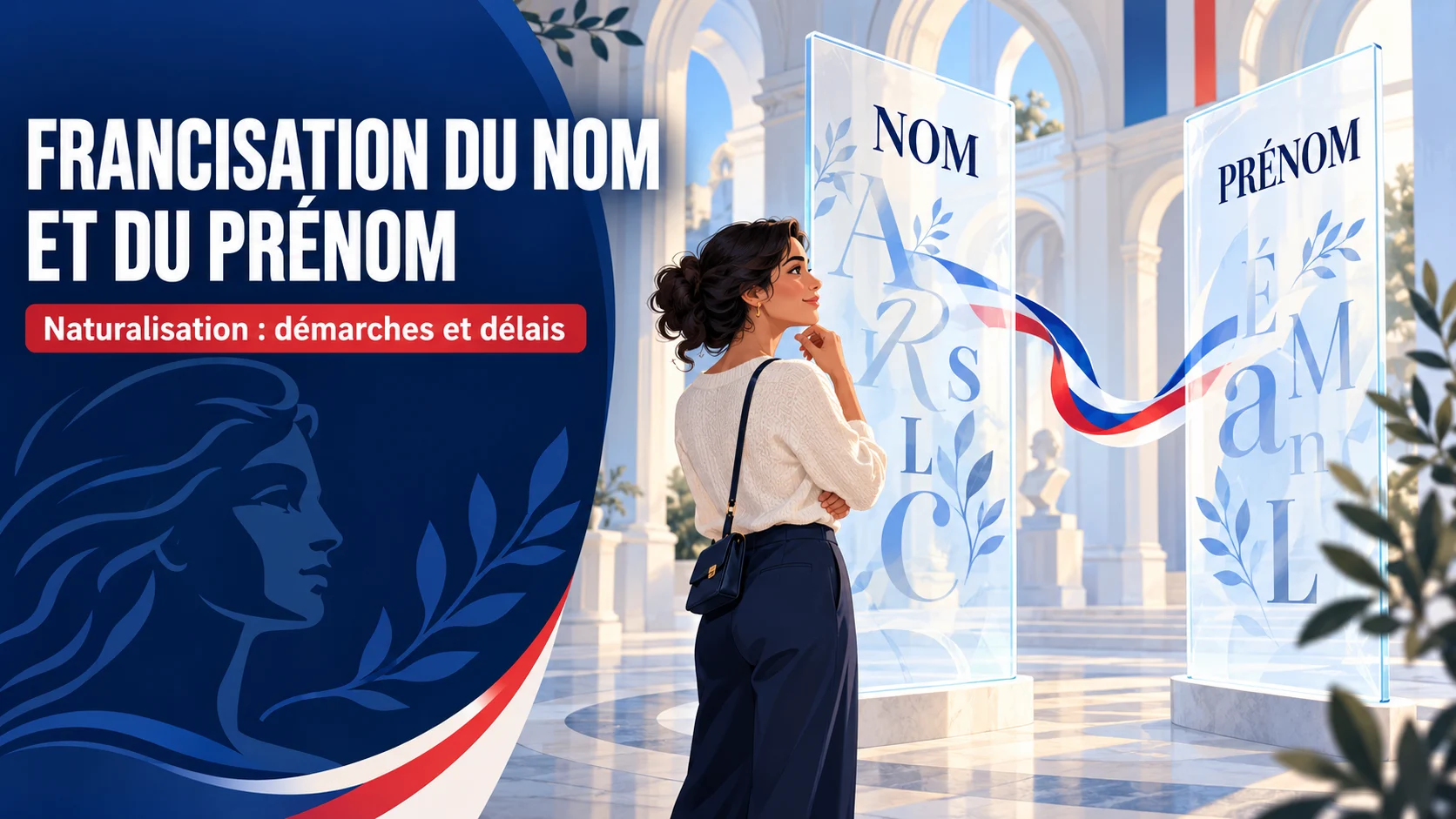 Francisation du nom et du prénom lors ou après naturalisation : une personne examine les options de changement d’identité en France